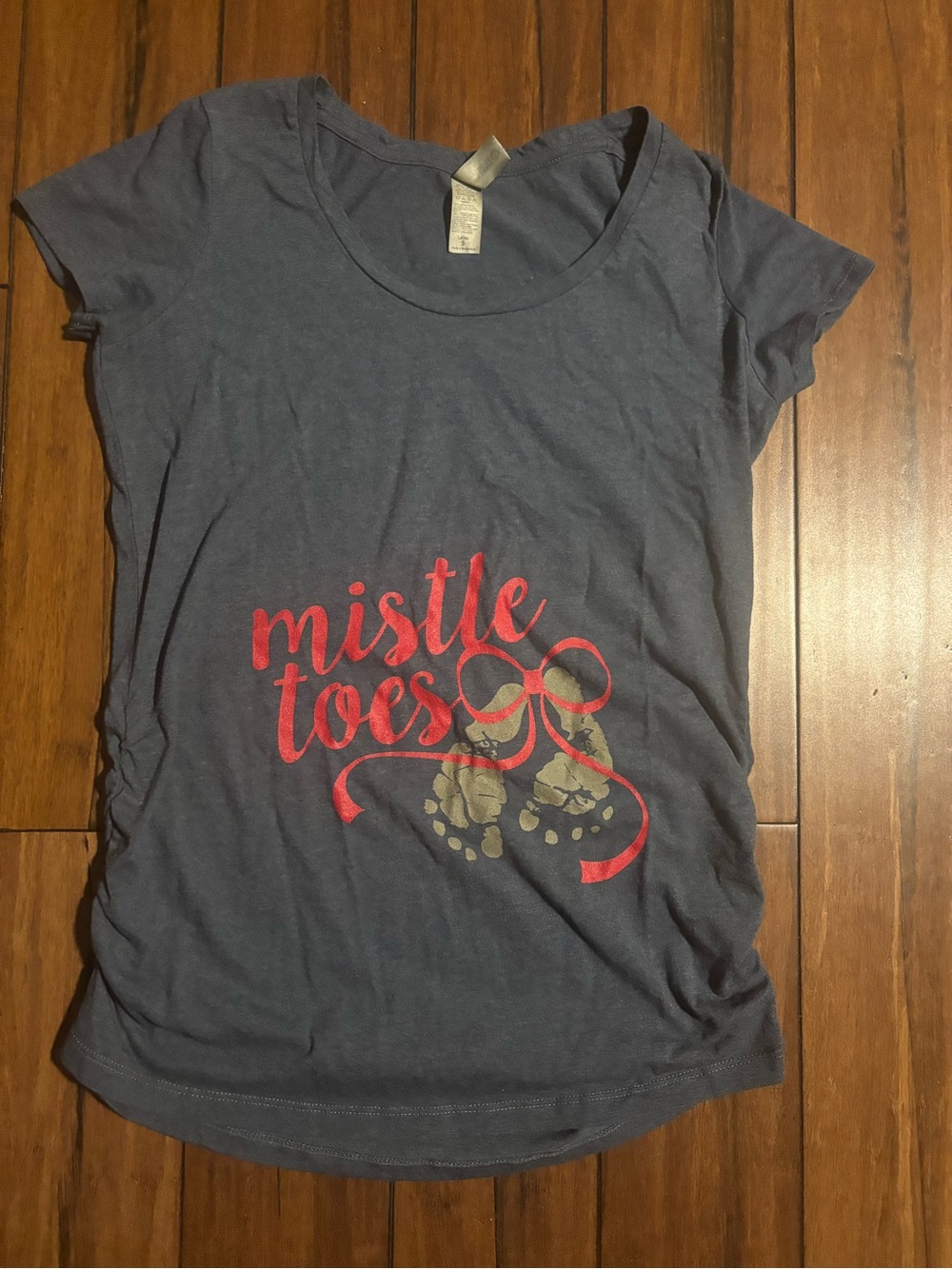 Christmas Maternity Shirt “Mistletoes” Pregnancy Announcement